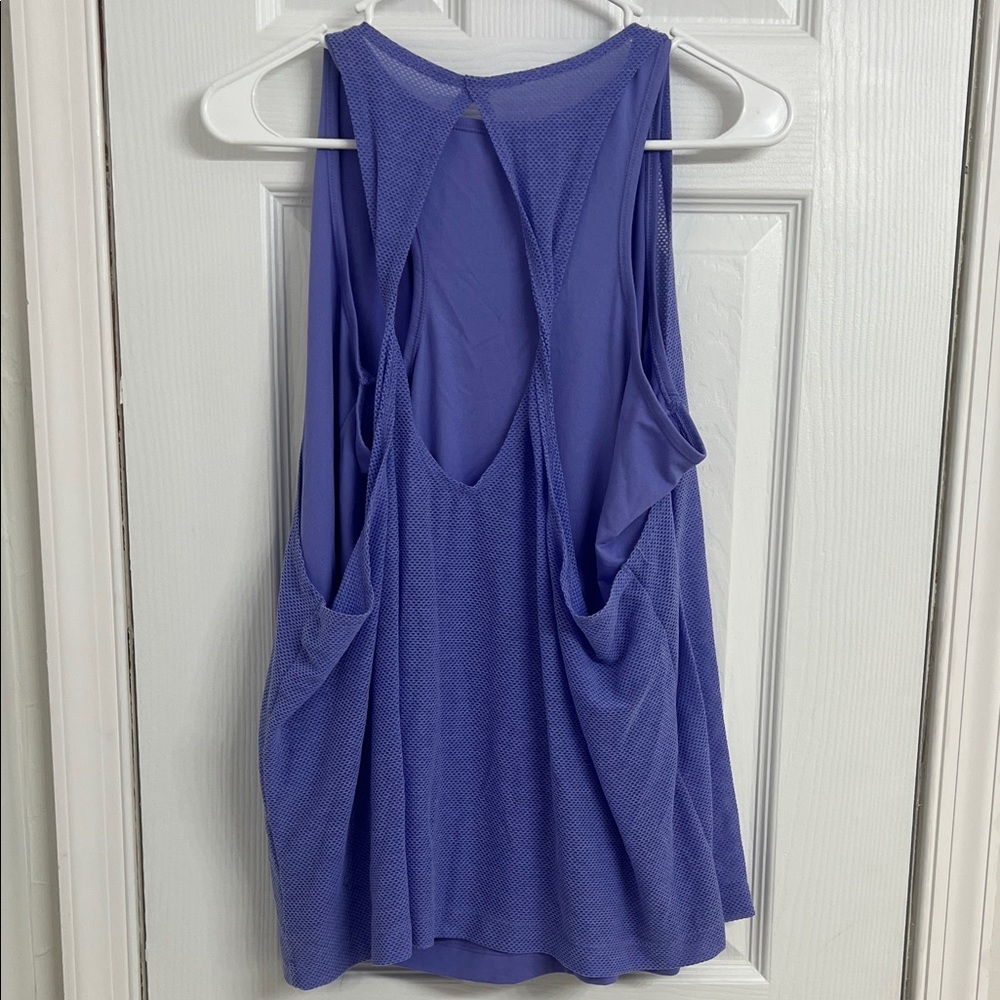 Athletic Works Purple Layered Mesh Tank Top XL | Activewear Workout - Picture 3 of 3